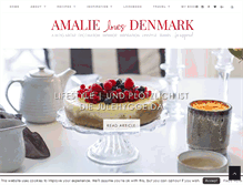 Tablet Screenshot of amalielovesdenmark.com